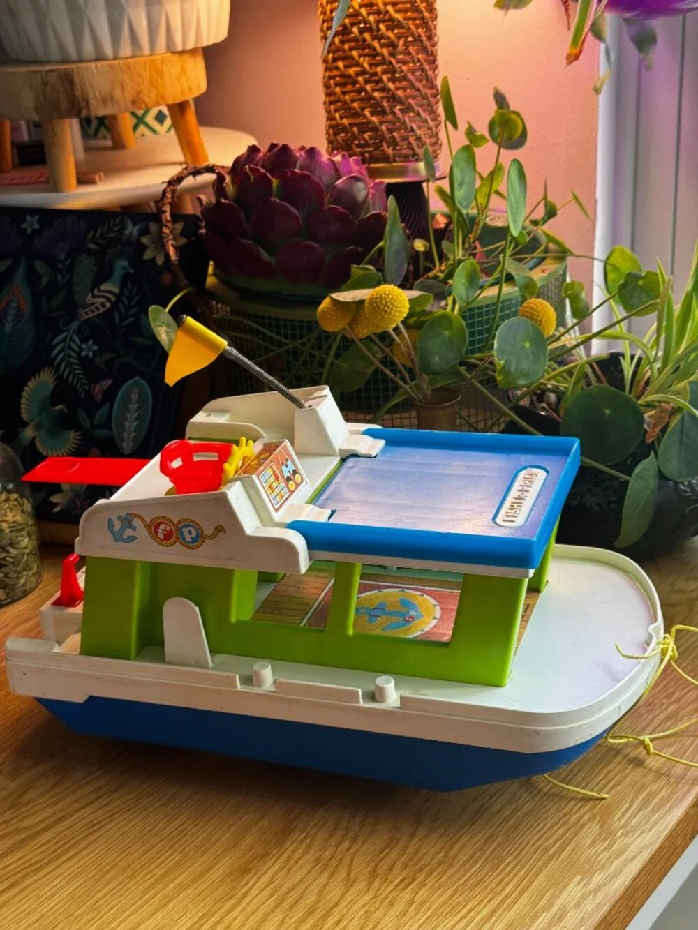 Fisher Price Toy Adventure Series Play Family Houseboat 985, Vintage Circa 1970s
